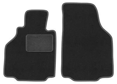 Produktbild von Velours-Fußmatten Vorne für Porsche 911 typ. 996 1997-2004 (Coupé) – 2-tlg, Graphit, passgenau – Wielganizator LUX
