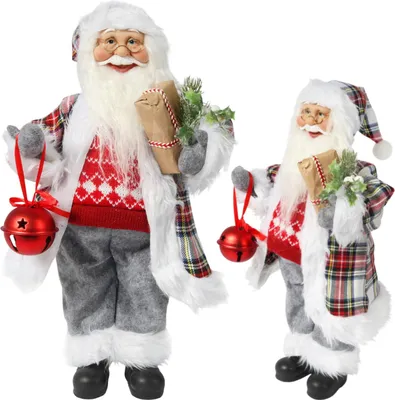 Zdjęcie produktu dla ŚWIĘTY MIKOŁAJ świąteczny FIGURKA skandynawski DEKORACJA ozdoba 48cm