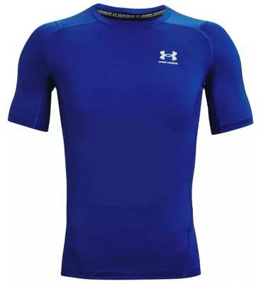Produktbild von Under Armour HeatGear Kurzarm-Baselayer-T-Shirt, Blau S