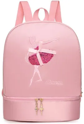 Image de Sac de sport avec compartiment spécial pour chaussures, 33 x 27 x 18 cm, rose