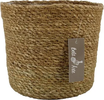 Produktbild von INNA-GLAS Blumenkorb AMPARO, beige, 19cm, Ø21cm - Seegras Korb