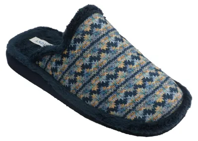 Produktbild von Damen Slipper mit Offenem Fersenbereich und Strickoptik