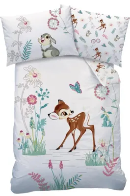 Immagine prodotto di Biancheria da letto per neonati Disney Bambi 100 x 135 cm 100% cotone