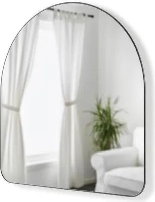 Imagen del producto de 1017061-378 - Espejo de pared con forma arqueada, marca HUBBA, 86 x 91 cm, color titanio