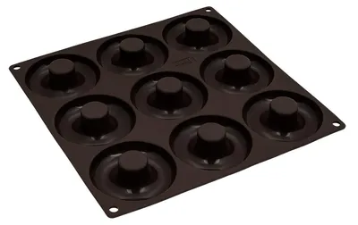 Obrázek produktu pro Lurch 00085094, Forma na donuty, Obdélníkový, Plochý povrch, -40 °C, 240 °C, Hnědá