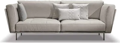 Zdjęcie produktu dla Luksusowa sofa 3-osobowa Sofy Tapicerowane Kanapa Tkanina Nowoczesna Beżowa Trzyosobowa