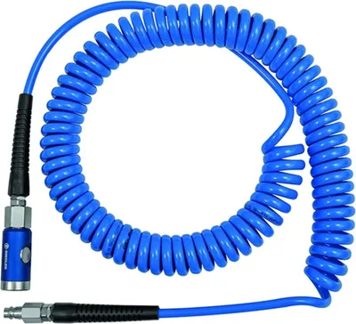 Zdjęcie produktu dla Riegler wąż spiralny zestaw złączek bezpieczeństwapoliuretan Ø 10 x 6,5 mm długość 6 m - 158191