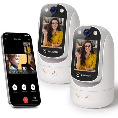 Produktbild von LUVISION 2er Set PTZ Gegensprechkamera Video Anruf Kamera Telefonkamera WLAN Überwachungskamera Senioren Baby Autotracking