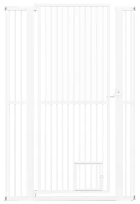 Produktbild von Extra hohes Haustiergitter, Metall, 77-104 cm breit, 150 cm hoch