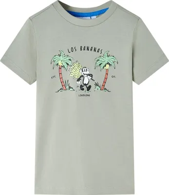 Produktbild von Kinder-T-Shirt Helles Khaki 140