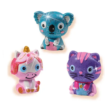 Produktbild von SES Creative Gießen und anmalen - Glitzertiere, Guss-/Mal-Set für Kinder, 5 Jahr(e), Mehrfarbig
