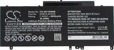 Produktbild von TECHTEK Laptop Akkus Kompatibel mit [DELL] Latitude 14 5000, Latitude 14-E5470, Latitude 15 5000, Latitude 3150, Latitude 3160, Latitude 5450, Latitu
