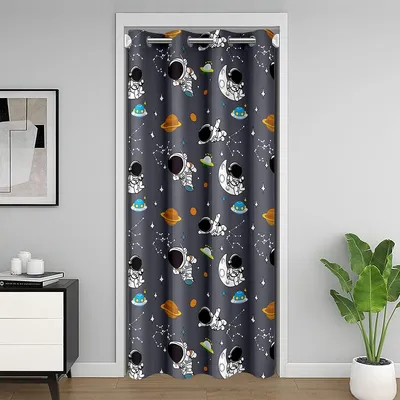 Türvorhang Sonnensystem 86x203 cm, Raumteiler, 30-50% Verdunkelung
