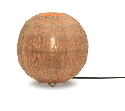 Produktbild von GOOD&MOJO - Tischleuchte Iguazu - Jute - Ø25cm Tischlampe - Nachttischlampe, Wohnzimmer, Schlafzimmer
