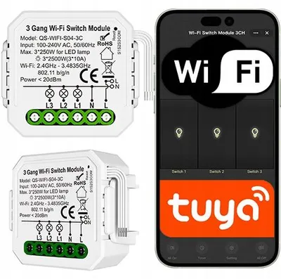 Produktbild von Sone 3-Kanal WLAN Relais Tuya Smart Home Lichtsteuerung