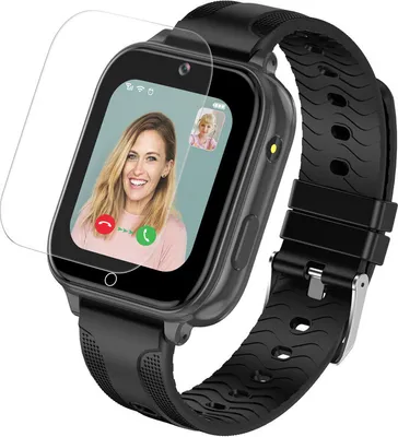 Produktbild von (Schwarz) T12 4G Smart Watch für Kinder, Touchscreen-Kinderuhr mit GPS-Tracker und Anrufen, Sprachvideoanruf, SOS-Kamera, Musik-Player