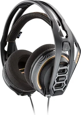 Produktbild von Plantronics RIG 400 ATMOS modulares Gaming-Headset, schwarz, 3,5 mm Klinke, kabelgebunden, Dolby Atmos Sound, Over Ear, PC, Xbox, PS4