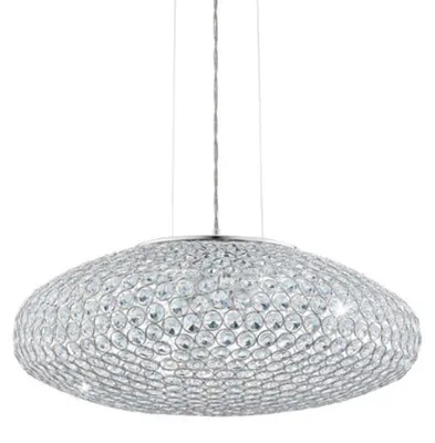 Produktbild von EGLO Clemente, Flexible Halterung, Edelstahl, Transparent, Transparent, Stahl, Kristall, Drinnen