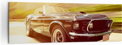 Produktbild von Bild auf Leinwand - Leinwandbild - Auto Cabrio - 160x50cm - Wand Bild - Wanddeko - Wandbilder - Leinwanddruck - Bilder - Kunstdruck - Wanddekoration - Leinwand bilder - Wandkunst - AB160x50-3626