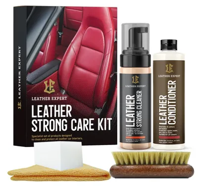 Produktbild von Leather Expert Strong Care Kit 200ml+250ml - Lederreinigungs- und Pflegeset LE-18-2STR