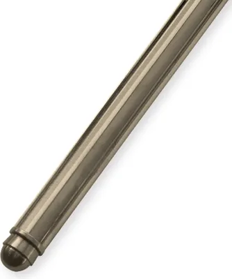 Produktbild von Treppenläuferstange Massiv mit Eichelknöpfen 13 x 13 x 900 mm Messing brüniert 13 mm Durchmesser Küberit