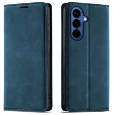 Obrázok produktu pre Sklopné puzdro pre Samsung S26+ Plus – s magnetickým uzáverom, z kože + sklo 9H