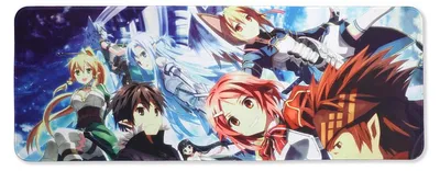 Productafbeelding van Groot Sword Art Online gaming muismat, XXL manga bureauonderlegger