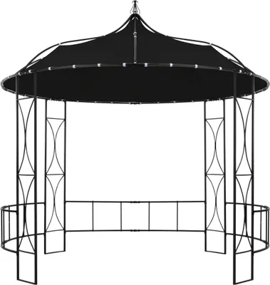 Produktbild von vidaXL Pavillon 300 x 290 cm Anthrazit Rund