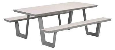 Produktbild von Garden Impressions Bell Picknick Set - 200x178xH75 cm - Taupe -  light teak Vironwood