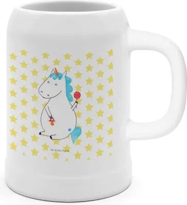 Produktbild von Mr. & Mrs. Panda Krug Einhorn Baby - Weiß - Geschenk, Bierbecher, Tonkrug, Geburtstag, Einhörner, Geburt, Humpen, Deko, Mutter, Steinkrug, Seidel