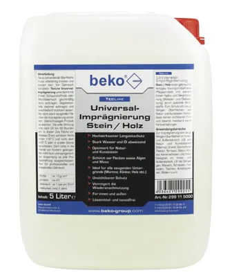 Produktbild von beko TecLine Universal-Imprägnierung Stein/Holz 5 l Kanister 299 11 5000