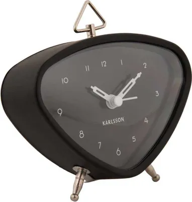 Obrázek produktu pro Budík Karlsson KA5946BK Triangle, 12 cm