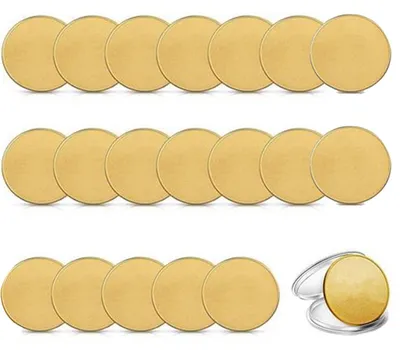 Obrázok produktu pre TRANKIELO® - 20 mosadzných platničiek na gravírovanie - 40 mm x 3 mm - Materiál na gravírovanie pre vlastné kreatívne projekty