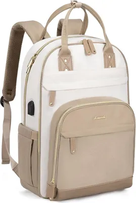 Image de LOVEVOOK Sac à dos Femme 15.6 pouces compartiment ordinateur portable étanche Sac à dos scolaire Adolescents