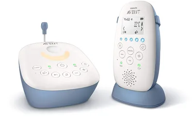 Produktbild von Philips AVENT 100 % privates, störungsfreies DECT-Babyphone, 330 m, Digital, 50 m, 330 m, Radio, Blau, Weiß