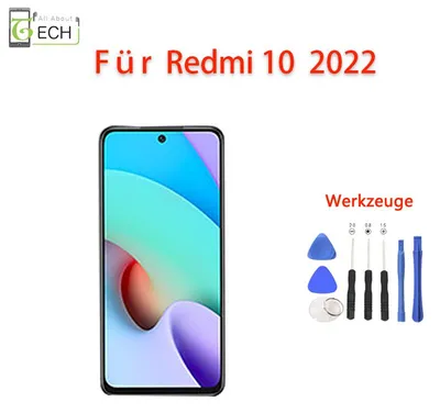 Produktbild von Für Xiaomi Redmi 10 2022 21121119SG LCD Display mit Rahmen Bildschirm
