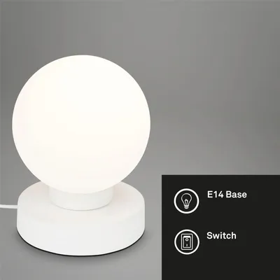 Image de Lampe de table Briloner Tischkugel Blanc Lampe de table