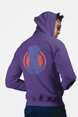 Produktbild von D&B Unisex Hoodie ZIPMO00087 Peacemaker Lila-Größe S