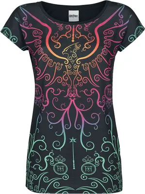 Produktbild von Harry Potter T-Shirt Damen Phönix schwarz XXL