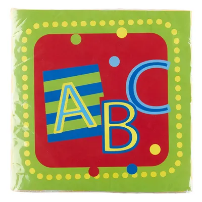 Produktbild von Motivserviette ABC - 20 Stück, 33 x 33 cm
