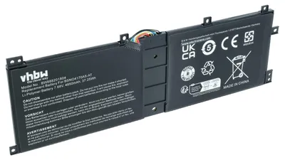 Produktbild von vhbw Akku kompatibel mit Lenovo IdeaPad Miix 510-12ISK-80U1000JGE, Miix 510-12ISK-80U1000EGE Notebook (4850 mAh, 7,68 V, Li-Polymer)
