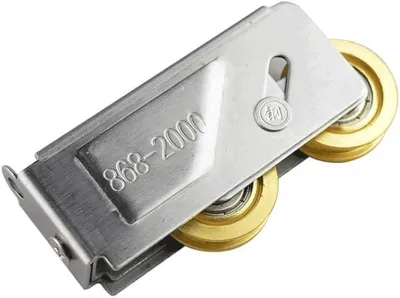 Produktbild von Glas-Schiebetürrollen mit 30 mm Kupferrad und Kugellager, 2 Stück