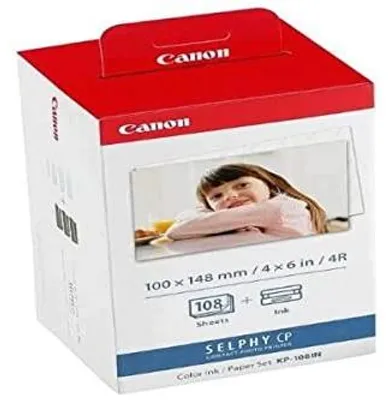 Zdjęcie produktu dla Papier fotograficzny canon selphy CP740 108 arkuszy zestaw drukowania