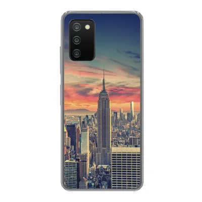 Produktbild von MuchoWow® Handyhülle Schutzhülle Hülle für Samsung Galaxy A03s New York - Manhattan - Empire State Building Silikon Softcase Handy Hülle - Schutz