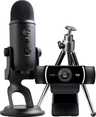 Zdjęcie produktu dla Mikrofon strumieniowy LOGITECH Blackout Yeti z kamerą internetową C922