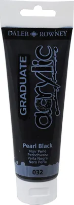 Obrázek produktu pro Daler Rowney Graduate Akrylová barva Pearl Black 120 ml 1 ks