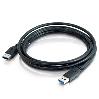 Zdjęcie produktu dla C2G 81679, 3 m, USB A, USB A, Męska/Męska, 4,8 Gbit/s, Czarny