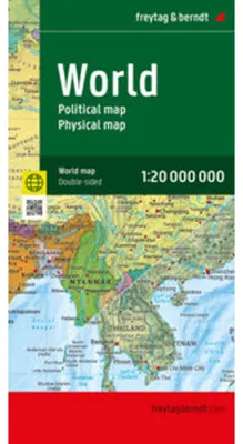 Immagine prodotto di freytag & berndt Mappa stradale Mappa mondiale, politica - fisica 1:20 milioni