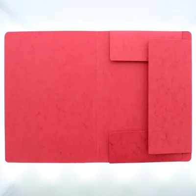 Produktbild von Eckspanner A4 Karton 335 g/qm mit Klappen rot Packung mit 25 Stück