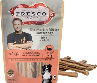 Produktbild von FRESCO Martin Rütter Kaustange mit Rind und Lachsöl 150 g